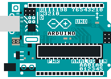 An Arduino Uno which is used to connect multiple sensors for movement and noise detection
